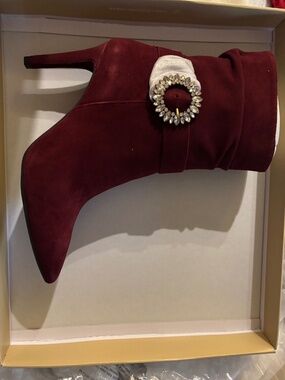 Michael Kors Viola Oxblood Boots sz. 8.5